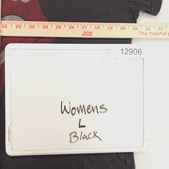 Rolling Stones 1975 US Tour Band Graphic T Shirt Womens Size Large L Black - Picture 7 of 9